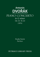 Piano Concerto, Op.33 / B.63: Study Score