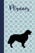 Planner: Golden Retriever Undated Daily, Weekly, Monthly, Yearly Planner with To-Do, Gratitude, Habit Tracker, Dot Grid to Use as Organizer, Schedule, Journal, or Notebook, Monday Start.