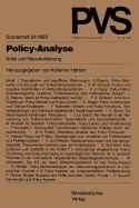 Policy-Analyse: Kritik Und Neuorientierung