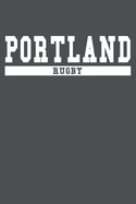 Portland Rugby: American Campus Sport Lined Journal Notebook