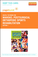 Postsurgical Orthopedic Sports Rehabilitation - Elsevier eBook on Vitalsource (Retail Access Card): Knee & Shoulder - Manske, Robert C, PT, DPT, Scs, Med, Atc, CSCS
