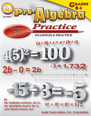 Pre-Algebra Practice Book, Grades 6 - 12 - Sandall, and Olson