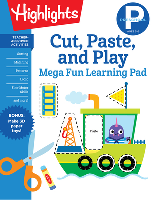 Preschool Cut, Paste, and Play Mega Fun Learning Pad - Highlights Learning (Creator)