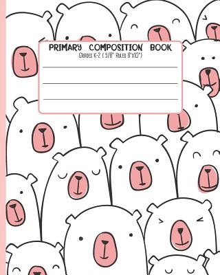 Primary Composition Book: Grades K-2 ( 5/8 Ruled 8x22 ) With Story Space and Dotted Mid Line - Tricori Series