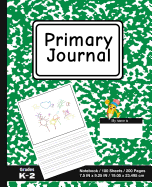 Primary Journal: School Marble Green - Grades K-2, Creative Story Tablet - Primary Draw & Write Journal Notebook For Home & School [Classic]