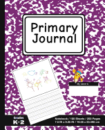 Primary Journal: School Marble Purple - Grades K-2, Creative Story Tablet - Primary Draw & Write Journal Notebook For Home & School [Classic]