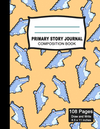 Primary Story Journal Composition Notebook: Beautiful Handwriting Write and Draw Journal for Preschool, Kindergarten, 1st & 2nd grades kids, Colorful Alligator Pattern Notebook for Students, K-2 with picture space and dashed Mid line Grades.