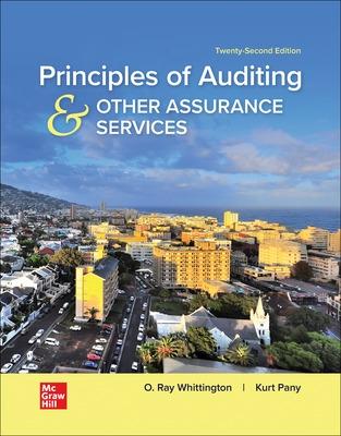 Principles of Auditing & Other Assurance Services - Whittington, Ray, and Pany, Kurt