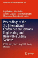 Proceedings of the 3rd International Conference on Electronic Engineering and Renewable Energy Systems: ICEERE 2022, 20 -22 May 2022, Saidia, Morocco