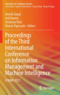 Proceedings of the Third International Conference on Information Management and Machine Intelligence: ICIMMI 2021