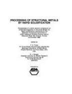 Processing of Structural Metals by Rapid Solidification