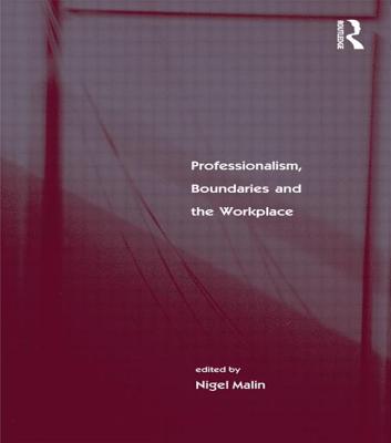 Professionalism, Boundaries and the Workplace - Malin, Nigel (Editor)
