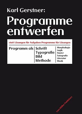 Programme Entwerfen - Gerstner, Karl, and Geisler, Harald (Editor), and Pabst, Jonas (Editor)