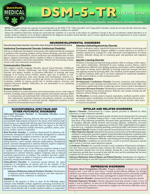 Psychology DSM-5-TR Overview - Bernstein, Rona