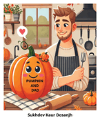 PUMPKIN AND DAD - Fun young readers book about nature and family: Bedtime story for toddlers - Pumpkin-themed kids and preschoolers - Family bonding children's book