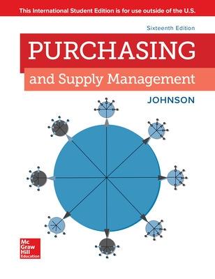 Purchasing and Supply Management - Johnson, P. Fraser