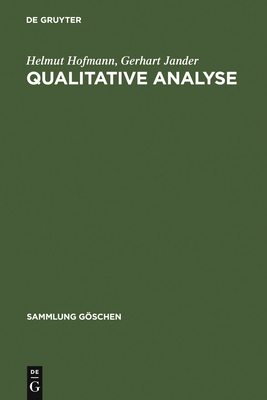 Qualitative Analyse - Hofmann, Helmut, and Jander, Gerhart