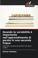 Quando la variabilit  importante nell'apprendimento di parole in una seconda lingua