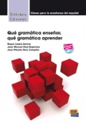 Que Gramatica Ensenar: Que Gramatica Aprender? - 