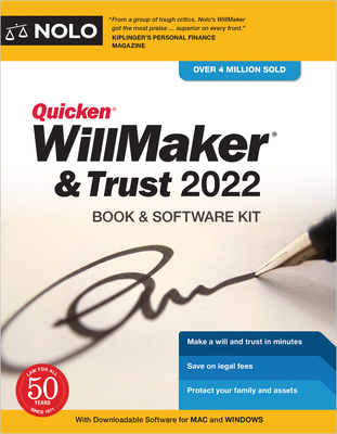 Quicken Willmaker & Trust 2022: Book & Software Kit - Nolo, Editors Of