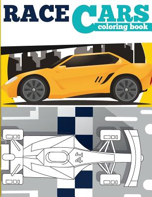 Race Cars Coloring Book: Sport Car Coloring Book - Kusman, Gray