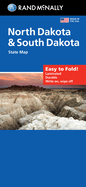 Rand McNally Easy to Fold: North Dakota, South Dakota Laminated Map