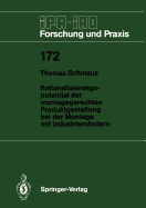 Rationalisierungspotential Der Montagegerechten Produktgestaltung Bei Der Montage Mit Industrierobotern