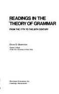 Readings in the Theory of Grammar: From the 17th to the 20th Century