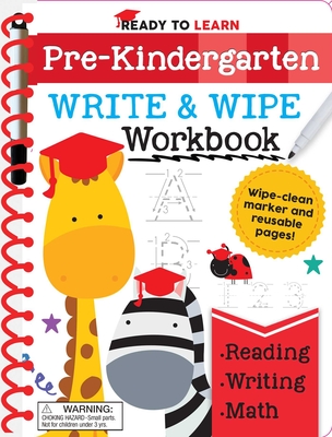 Ready to Learn: Pre-Kindergarten Write and Wipe Workbook: Counting, Shapes, Letter Practice, Letter Tracing, and More! - Editors of Silver Dolphin Books