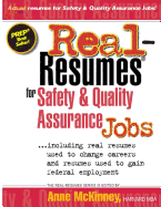 Real-Resumes For Safety & Quality Assurance Jobs