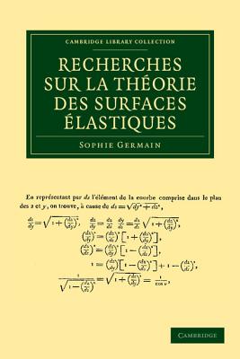 Recherches sur la thorie des surfaces lastiques - Germain, Sophie