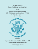 Record Group 125, Records of the Office of the Judge Advocate General (Navy): And NM 55 Supplement to the Preliminary Checklist of the Records of the Office of the Judge Advocate General (Navy)