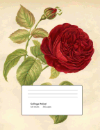 Red Rose Composition Book