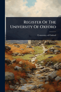Register Of The University Of Oxford