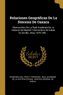 Relaciones Geograficas de La Diocesis de Oaxaca: Manuscritos de La Real Academia de La Historia de Madrid y del Archivo de Indias En Sevilla. Anos 1579-1581...