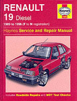 Renault 19 Diesel Service and Repair Manual - Rendle, Steve