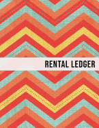 Rental Ledger: Yellow Blue Pattern Tenancy Property Lease Accounting Tracker Notebook