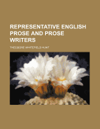 Representative English Prose and Prose Writers