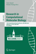 Research in Computational Molecular Biology: 11th Annunal International Conference, Recomb 2007, Oakland, CA, USA, April 21-25, 2007, Proceedings
