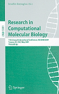 Research in Computational Molecular Biology: 13th Annual International Conference, Recomb 2009, Tucson, Arizona, Usa, May 18-21, 2009, Proceedings