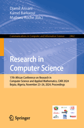 Research in Computer Science: 17th African Conference on Research in Computer Science and Applied Mathematics, CARI 2024, Beja?a, Algeria, November 24-26, 2024, Proceedings