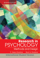 Research In Psychology: Methods and Design - Goodwin, C. James, and Goodwin, Kerri A.