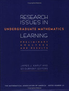 Research Issues in Undergraduate Mathematics Learning: Preliminary Analyses and Results