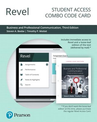 Revel for Business and Professional Communication -- Combo Access Card - Beebe, Steven, and Mottet, Timothy