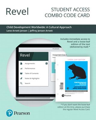 Revel for Child Development Worldwide: A Cultural Approach -- Combo Access Card - Jensen Arnett, Jeffery, and Jensen, Lene
