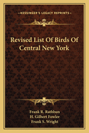 Revised List Of Birds Of Central New York