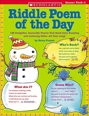 Riddle Poem of the Day: 180 Guess-Me Poems to Build Phonemic Awareness - Franco, Betsy