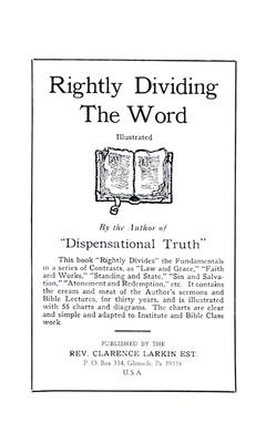 Rightly Dividing the Word - Rev Clarence Larkin Estate (Creator)