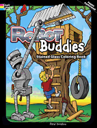 Robot Buddies Stained Glass Coloring Book