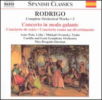Rodrigo: Complete Orchestral Works, Vol. 3 - Asier Polo (cello); Mikhail Ovrutsky (violin); Orquesta Sinfónica de Castilla y León; Max Bragado-Darman (conductor)